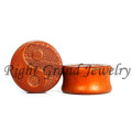 Unique Erotic Jewelry Music Note Pattern Custom Wood Ear Plug